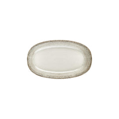 Misis 11.5" x 7" x h:1.25" Oval Brown Vitrified Platter