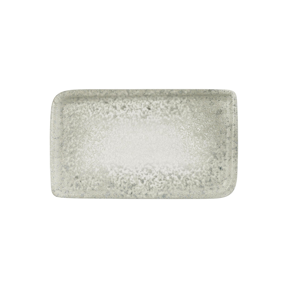 Natura Ocean 13.75" x 6.25" x h:0" Rectangular Blue Vitrified Platter