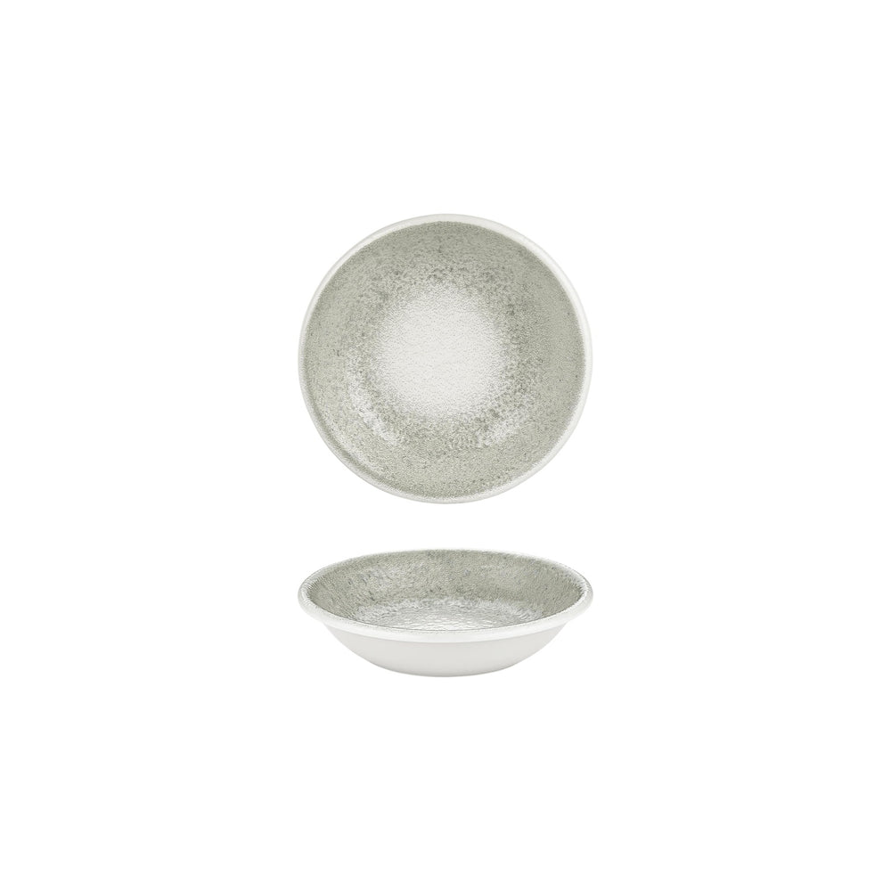 Natura Ocean dia.3.5" h:0.75" 2 oz. Round Blue Vitrified Deep Plate