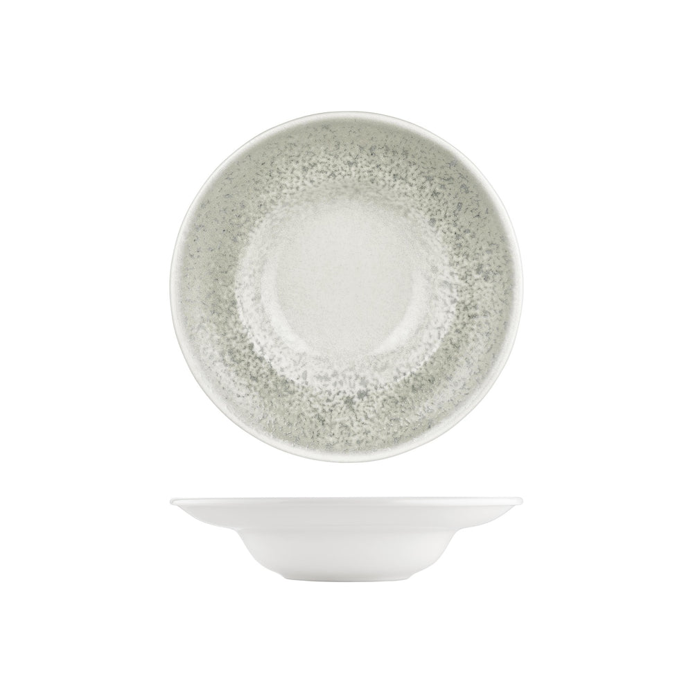 Natura Ocean dia.10.75" h:0" 17 oz. Round Blue Vitrified Deep Plate
