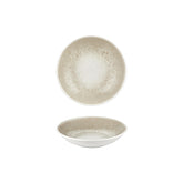 Natura dia.8.25" h:1.25" 27 oz. Round Brown Vitrified Deep Plate
