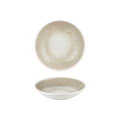 Natura dia.9" h:0" 34 oz. Round Brown Vitrified Deep Plate