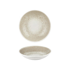 Natura dia.9.75" h:2" 44 oz. Round Brown Vitrified Deep Plate