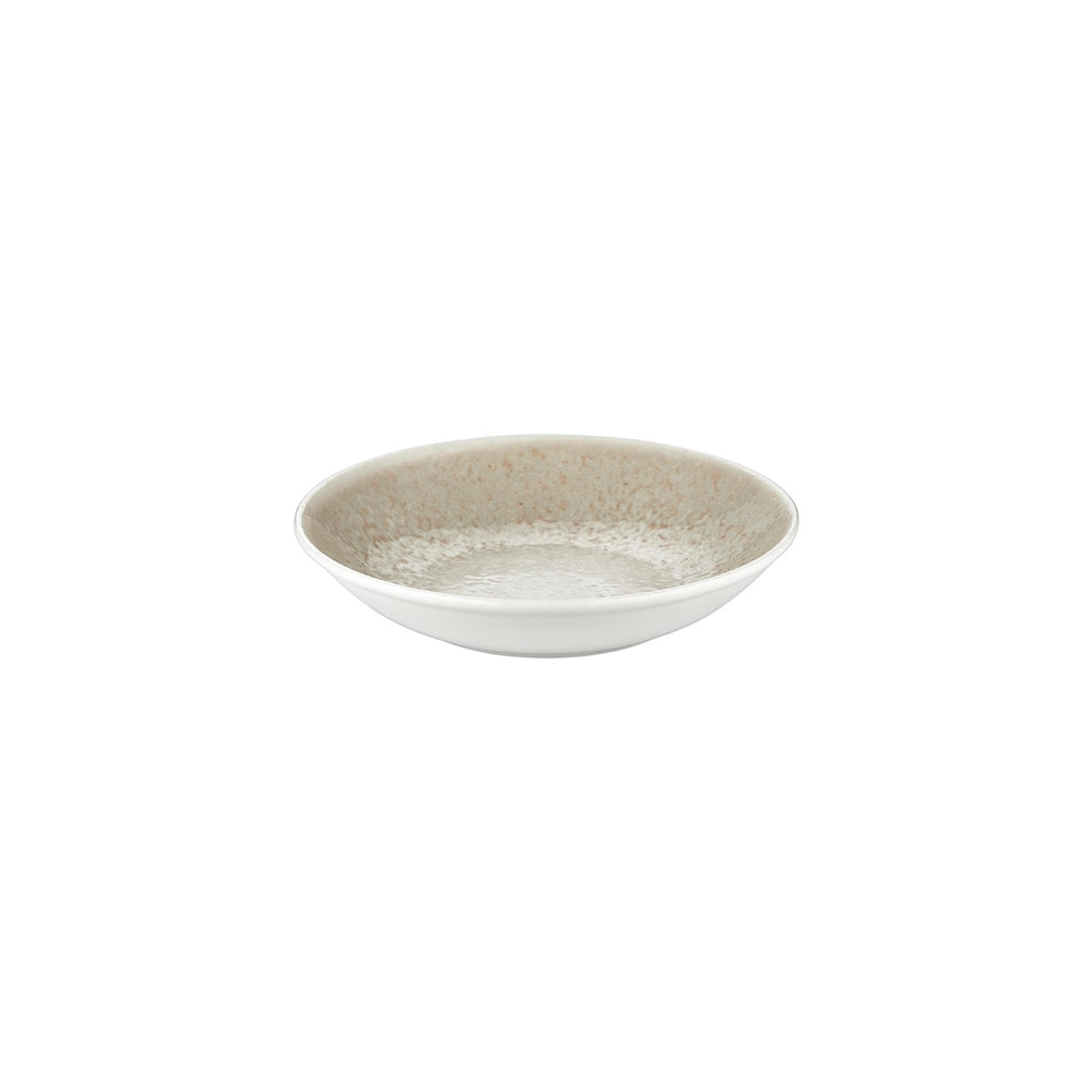 Natura dia.9.75" h:2" 44 oz. Round Brown Vitrified Deep Plate