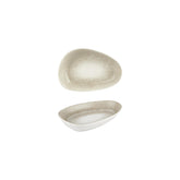 Natura 7.5" x 4.75" x h:0" Organic Brown Vitrified Platter