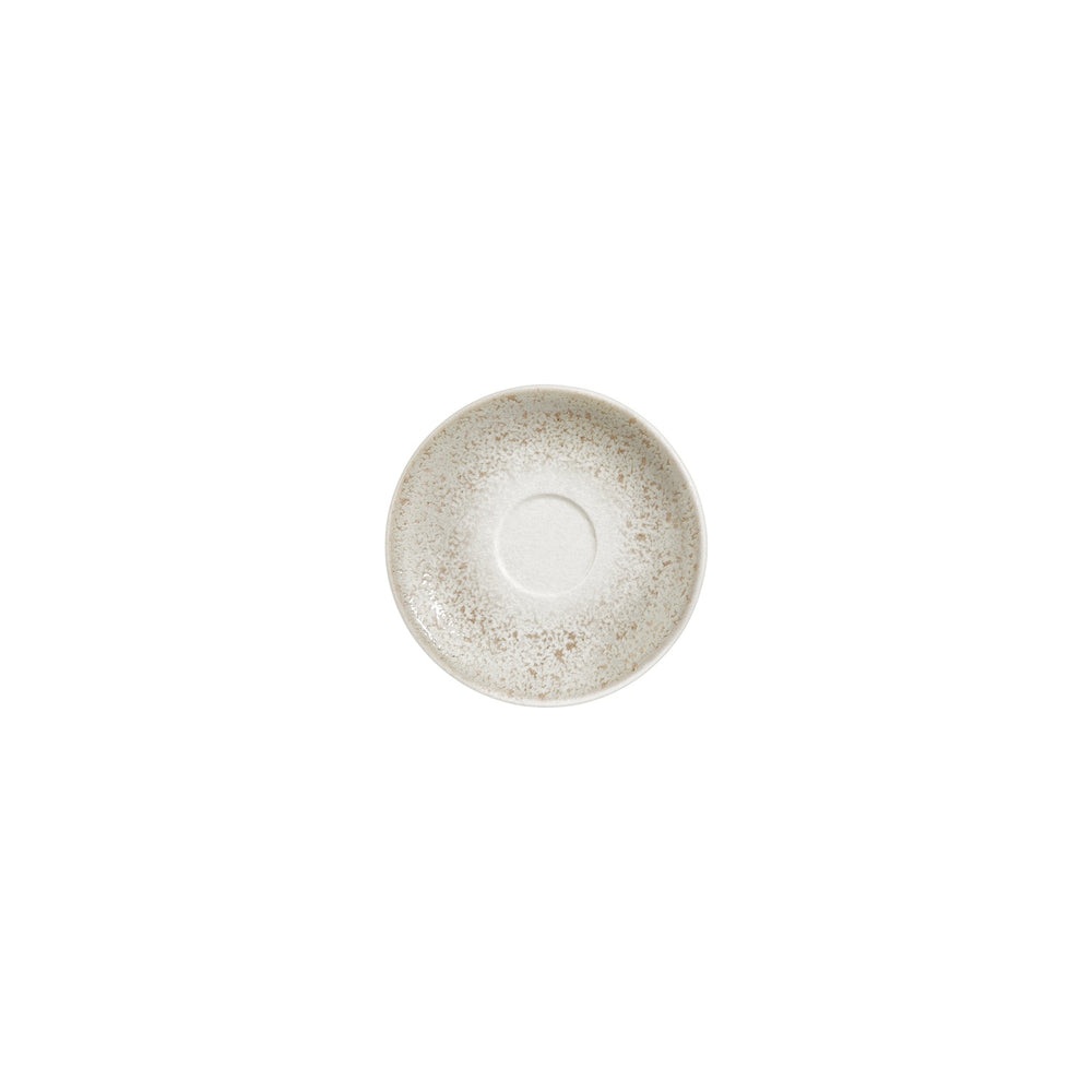 Natura dia.6.25" Round Brown Vitrified Saucer