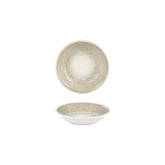 Natura dia.3.5" h:0.75" 2 oz. Round Brown Vitrified Deep Plate