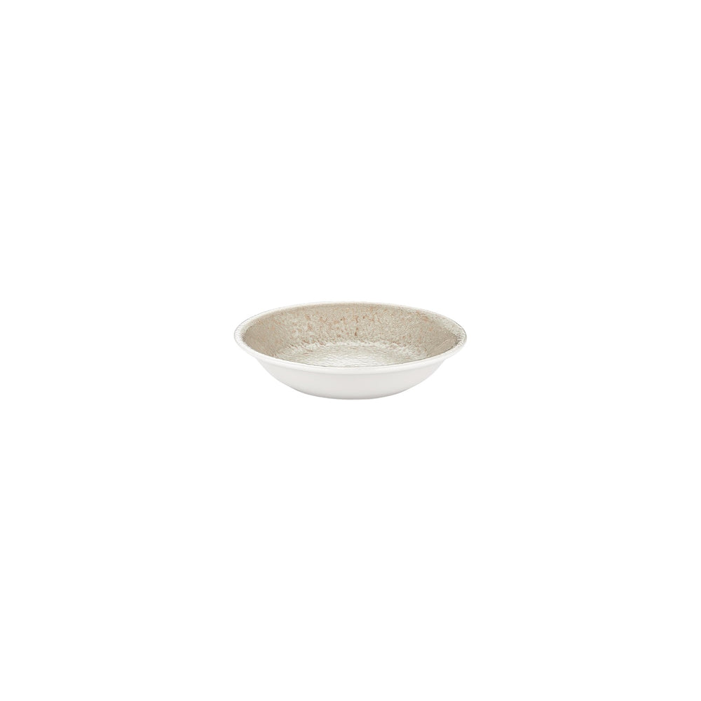 Natura dia.6" h:1.25" 7 oz. Round Brown Vitrified Deep Plate