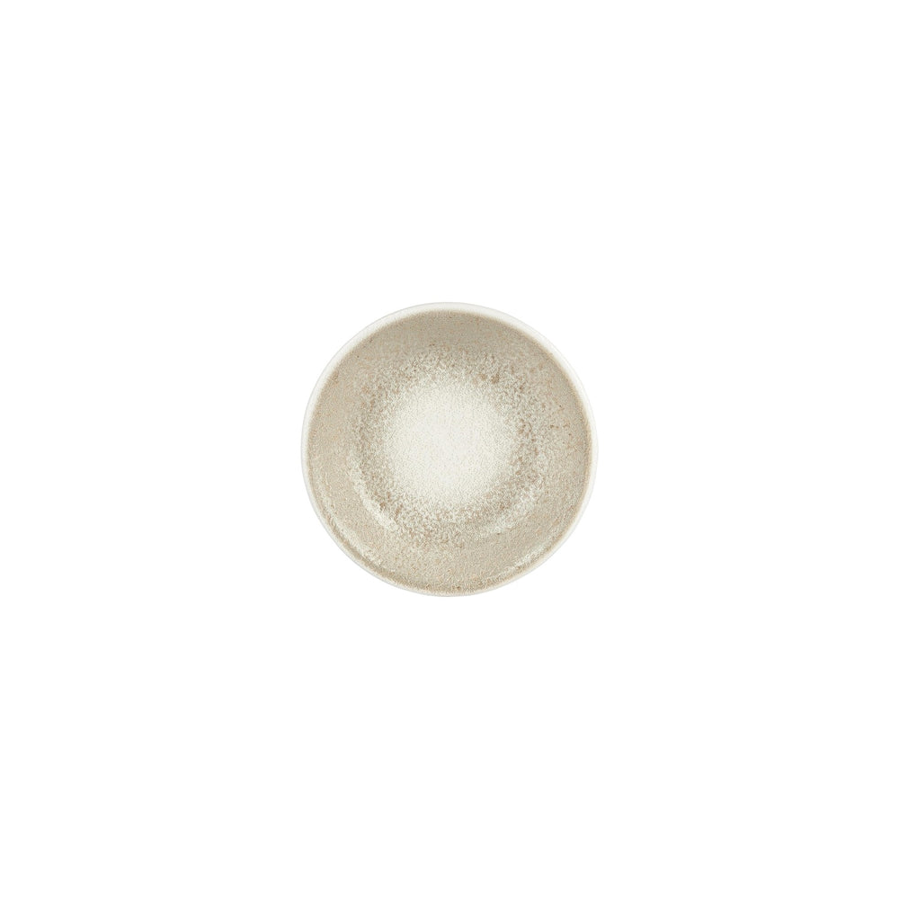 Natura dia.6" h:1.25" 7 oz. Round Brown Vitrified Deep Plate