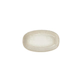 Natura 9.5" x 5.75" x h:1" Oval Brown Vitrified Platter