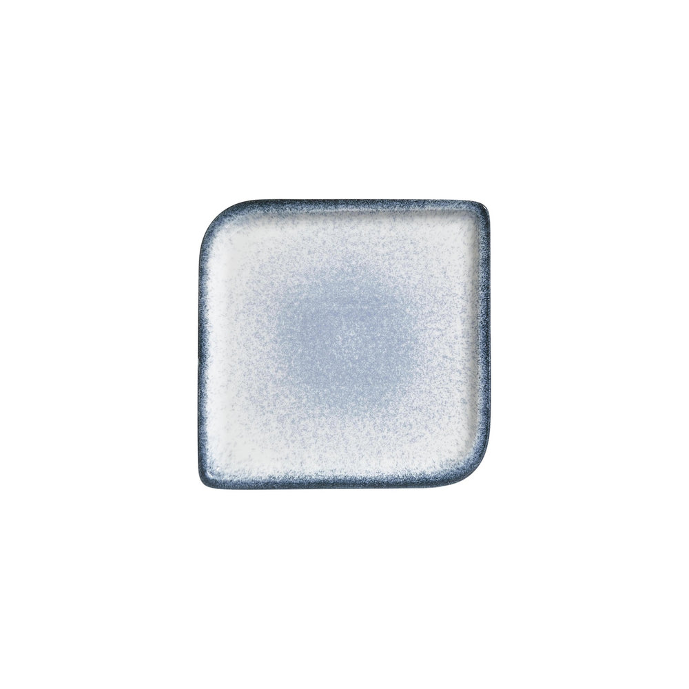 Occhio 8.75" x 8.75" Square Blue Vitrified Plate