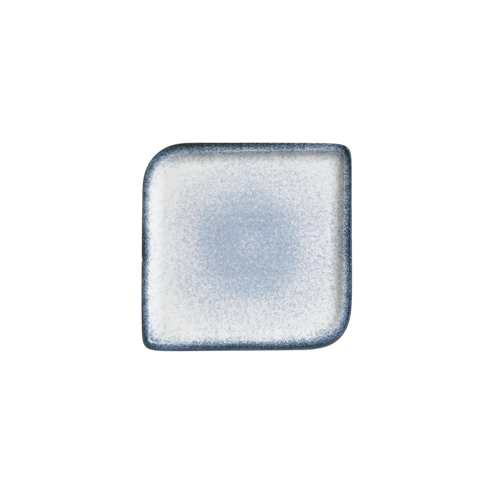 Occhio 8.75" x 8.75" Square Blue Vitrified Plate