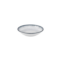 Occhio dia.9" h:1.75" 34 oz. Round Blue Vitrified Deep Plate
