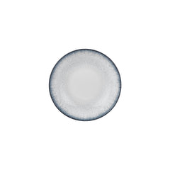 Occhio dia.9" h:1.75" 34 oz. Round Blue Vitrified Deep Plate