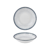 Occhio dia.9.75" h:0" 44 oz. Round Blue Vitrified Deep Plate