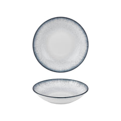 Occhio dia.9.75" h:0" 44 oz. Round Blue Vitrified Deep Plate