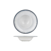 Occhio dia.9.75" h:0" 14 oz. Round Blue Vitrified Deep Plate