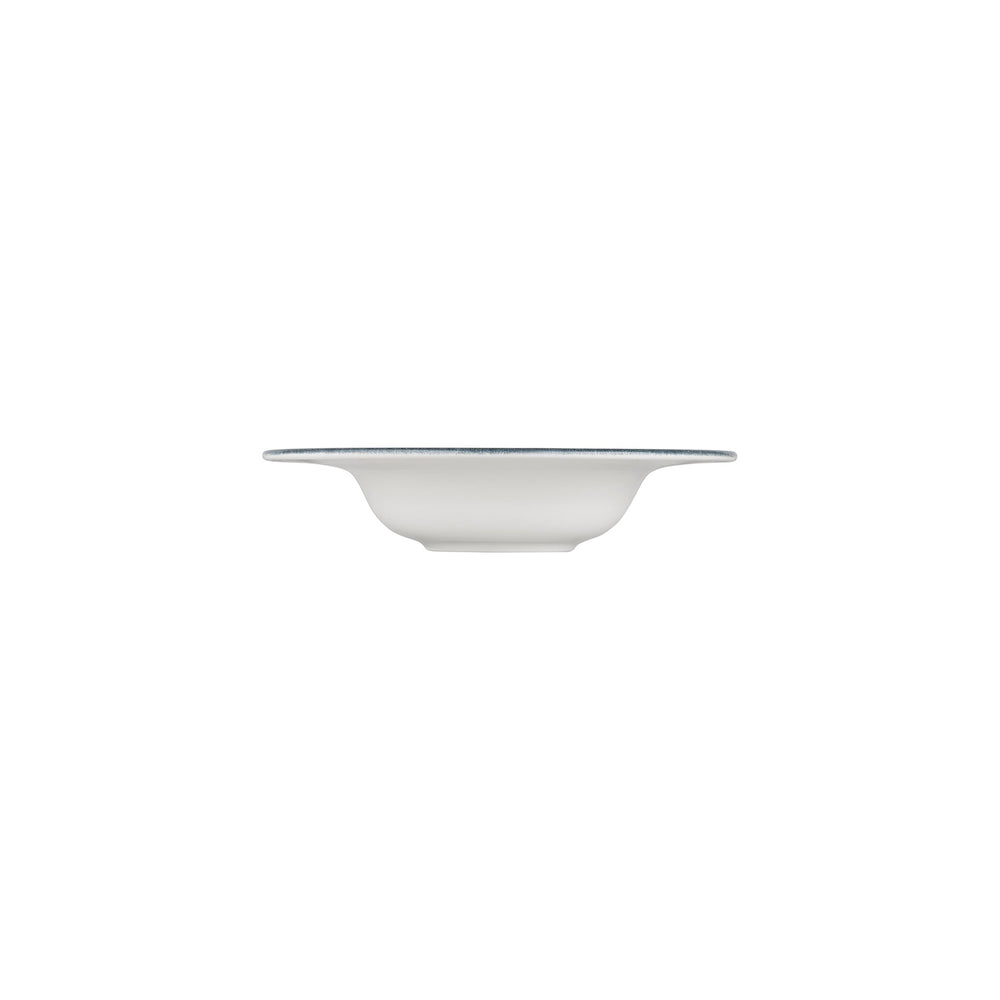 Occhio dia.9.75" h:2" 14 oz. Round Blue Vitrified Deep Plate