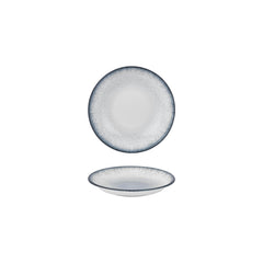 Occhio dia.5" h:1" 5 oz. Round Blue Vitrified Deep Plate