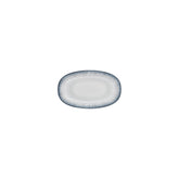 Occhio 7.5" x 4.25" x h:0" Oval Blue Vitrified Platter