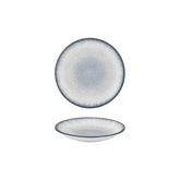 Occhio dia.8.25" h:0" 17 oz. Round Blue Vitrified Deep Plate