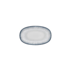 Occhio 9.5" x 5.75" x h:1" Oval Blue Vitrified Platter