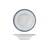 Occhio dia.9.75" h:0" 14 oz. Round Blue Vitrified Deep Plate