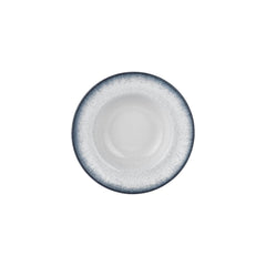 Occhio dia.9.75" h:2.25" 14 oz. Round Blue Vitrified Deep Plate