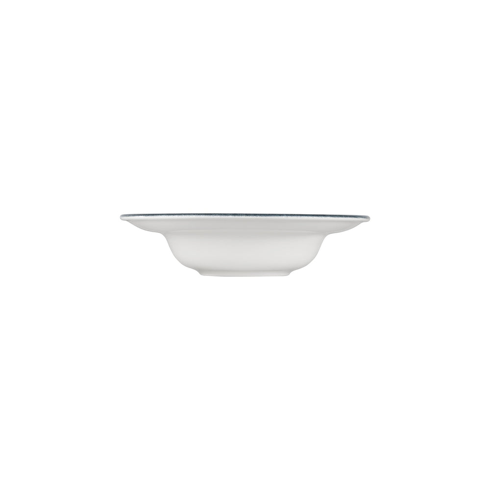 Occhio dia.10.75" h:2.5" 17 oz. Round Blue Vitrified Deep Plate