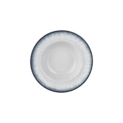 Occhio dia.10.75" h:2.5" 17 oz. Round Blue Vitrified Deep Plate
