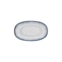Occhio 11.5" x 7" x h:1.25" Oval Blue Vitrified Platter