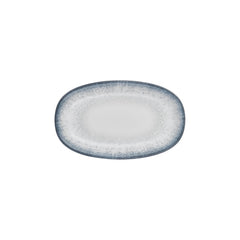 Occhio 11.5" x 7" x h:1.25" Oval Blue Vitrified Platter