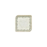 Oliva 7.5" x 7.5" Square Green Vitrified Plate