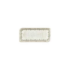 Oliva 9.5" x 6" Rectangular Green Vitrified Plate