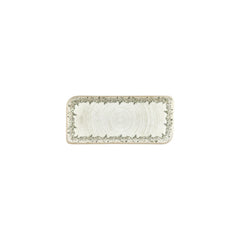 Oliva 9.5" x 6" Rectangular Green Vitrified Plate