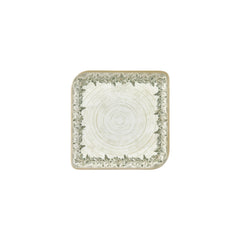Oliva 8.75" x 8.75" Square Green Vitrified Plate