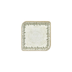 Oliva 8.75" x 8.75" Square Green Vitrified Plate