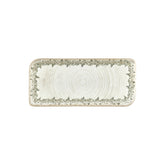 Oliva 13.75" x 6.25" x h:0" Rectangular Green Vitrified Platter