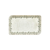 Oliva 13.75" x 8.25" x h:0" Rectangular Green Vitrified Platter