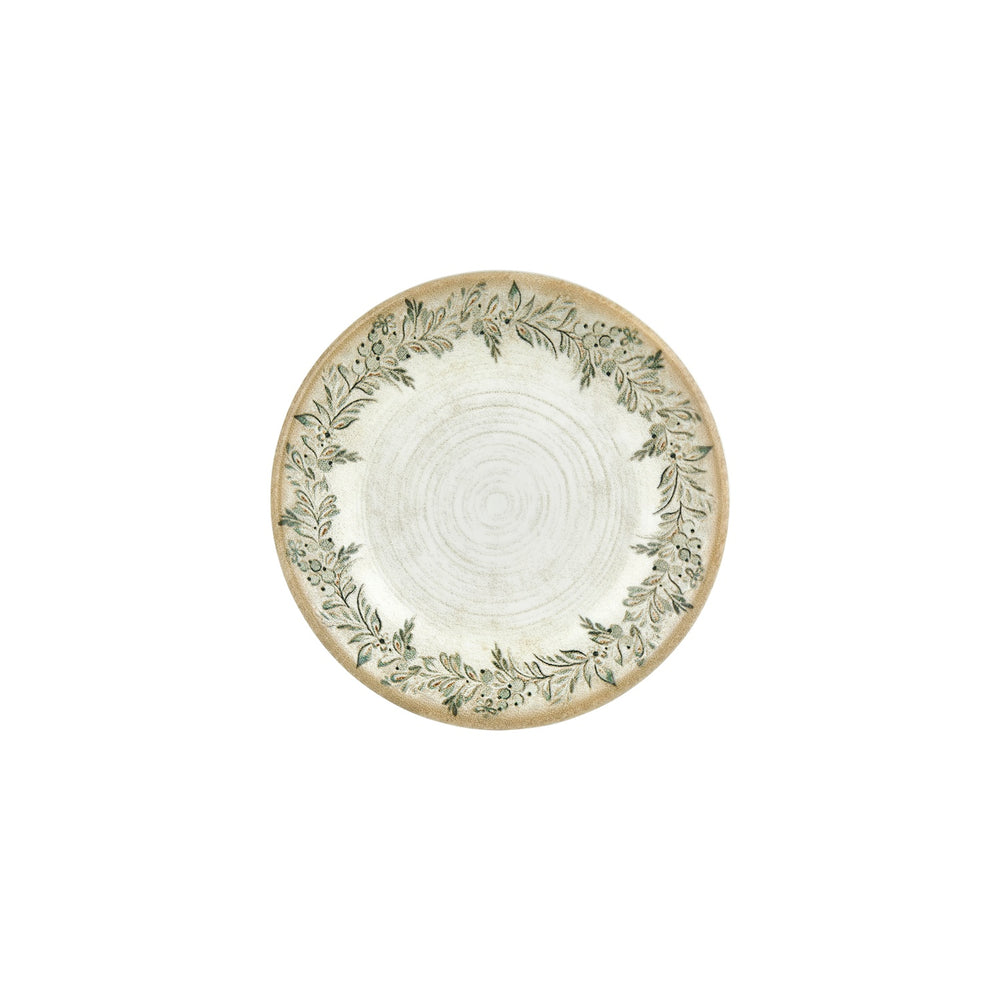 Oliva dia.9.75" h:0" 44 oz. Round Green Vitrified Deep Plate