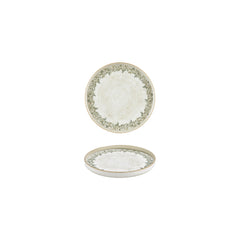 Oliva dia.6.25" Round Green Vitrified Plate