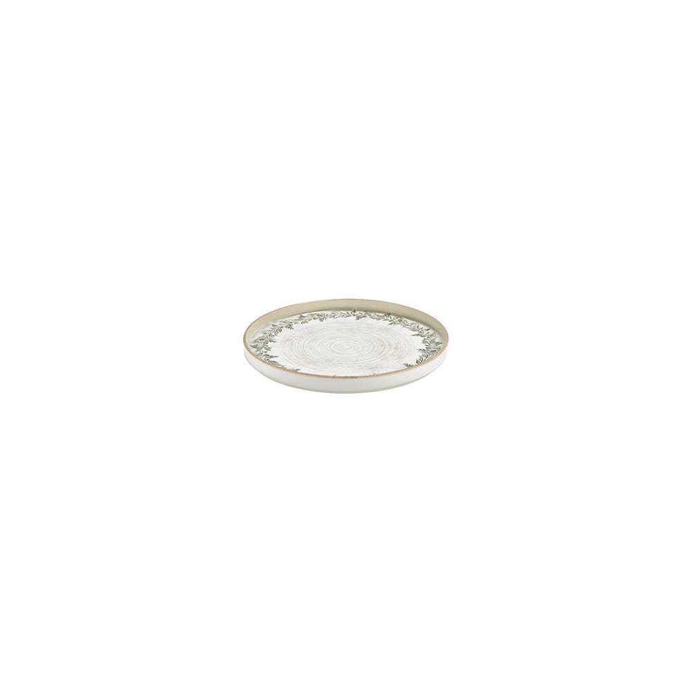 Oliva dia.6.25" Round Green Vitrified Plate