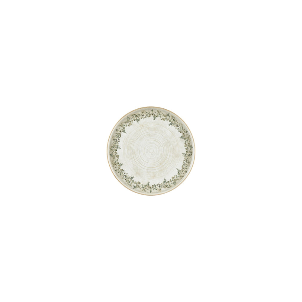 Oliva dia.6.25" Round Green Vitrified Plate