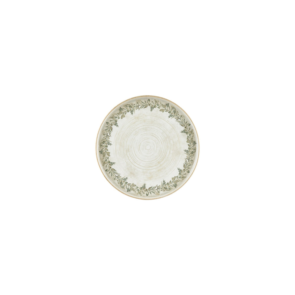 Oliva dia.7.5" Round Green Vitrified Plate