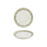 Oliva dia.9" Round Green Vitrified Plate