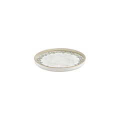 Oliva dia.9" Round Green Vitrified Plate