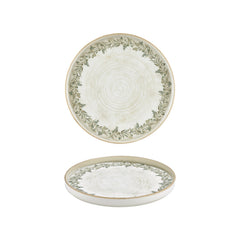 Oliva dia.9.75" Round Green Vitrified Plate
