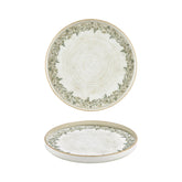 Oliva dia.10.75" Round Green Vitrified Plate