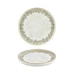 Oliva dia.10.75" Round Green Vitrified Plate