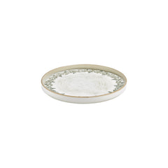 Oliva dia.10.75" Round Green Vitrified Plate